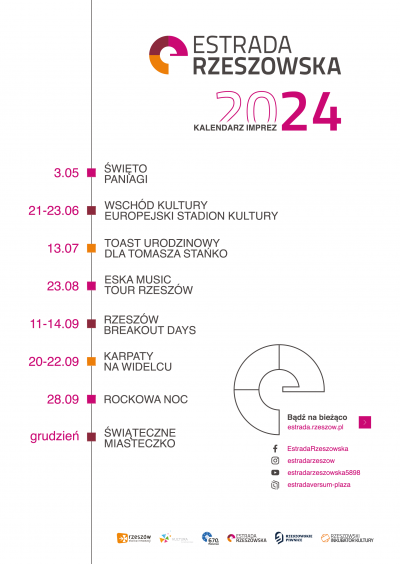 Kalendarz Wydarzeń Estrady Rzeszowskiej na Rok 2024